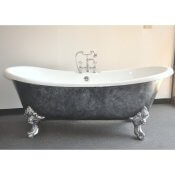 71" Cast Iron Double Ended Slipper Clawfoot Tub w/Imperial feet 71" Cast Iron Double Ended Slipper Clawfoot Tub w/Imperial feet